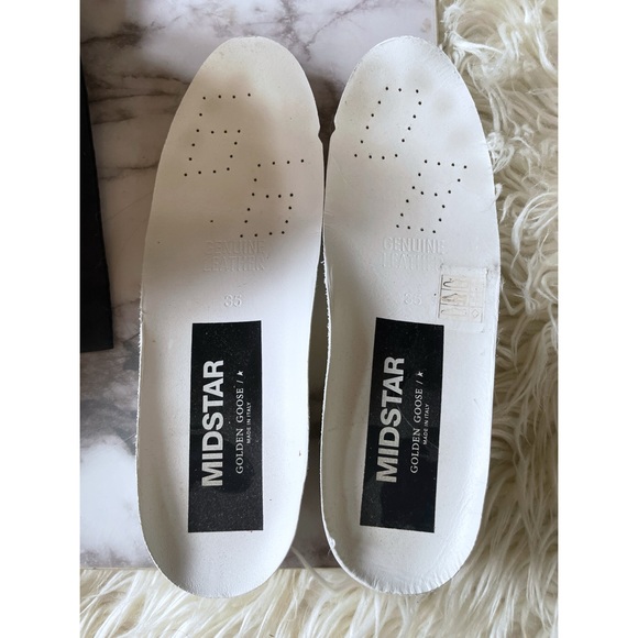 Authentic Golden Goose Mid Star Glitter Upper Maculated Print High top Sneakers - Picture 5 of 16